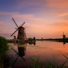 Kinderdijk zum Sonnenaufgang