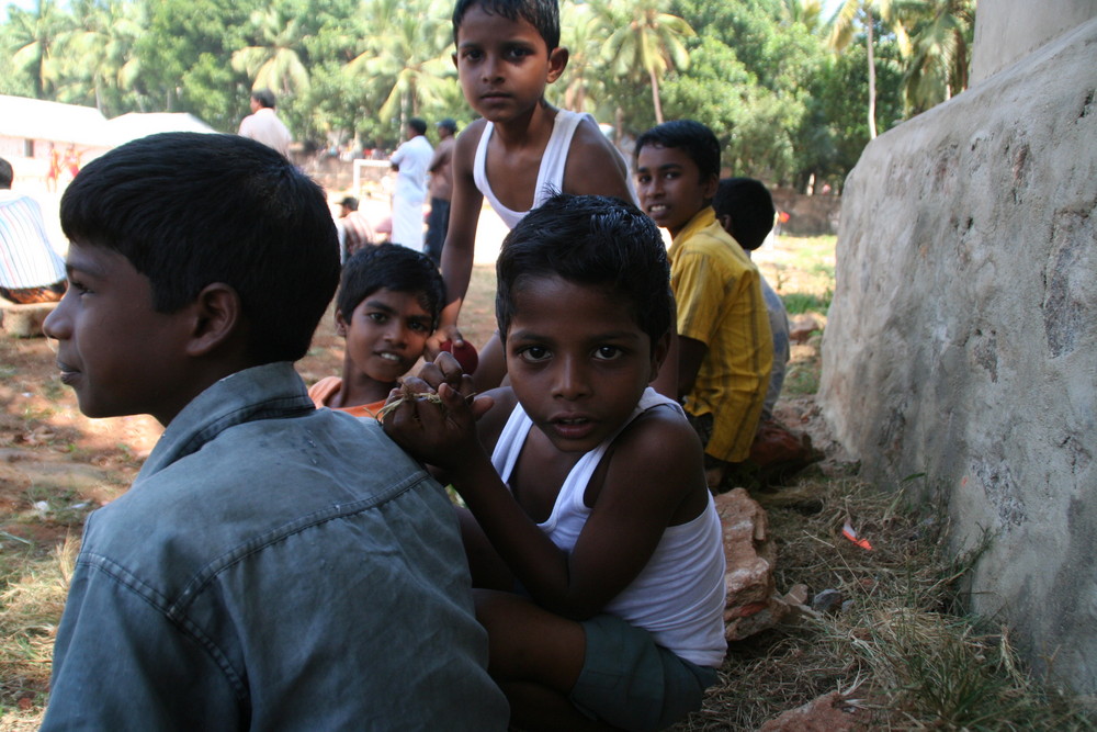 KinderFussballturnier, Kerala, Indien +Story zum Foto