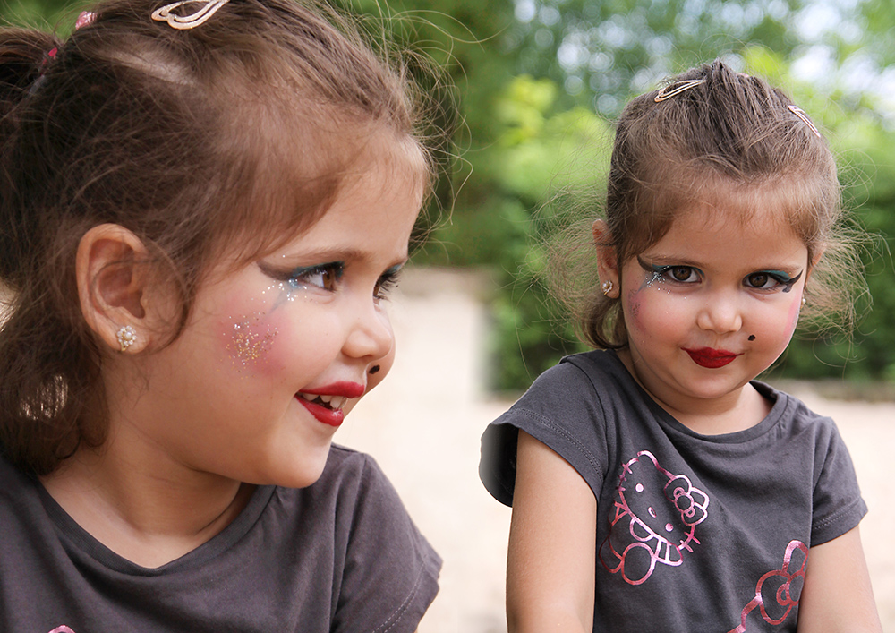 Kindergarten Sommerfest an der Schminkstation