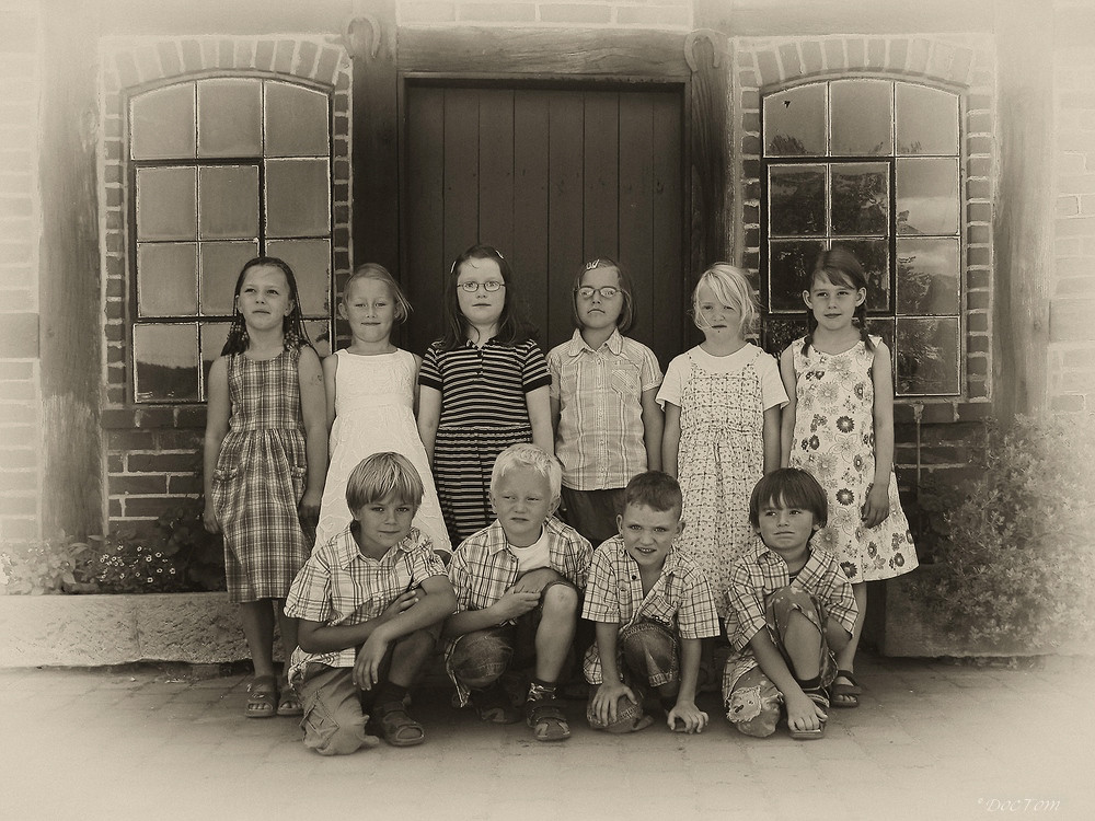 Kindergartenkindergruppenbild