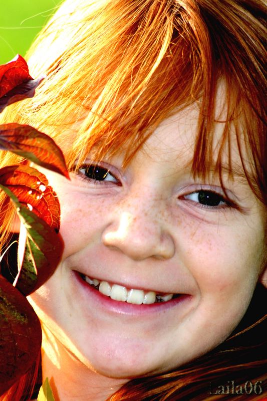 Kinderlachen im Herbst