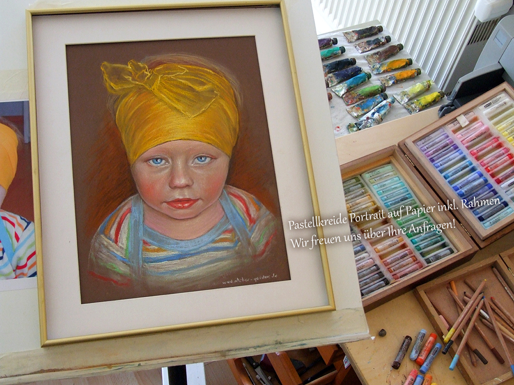 Kinderpotrait Pastell