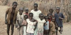 Kinderschar Nordgambia