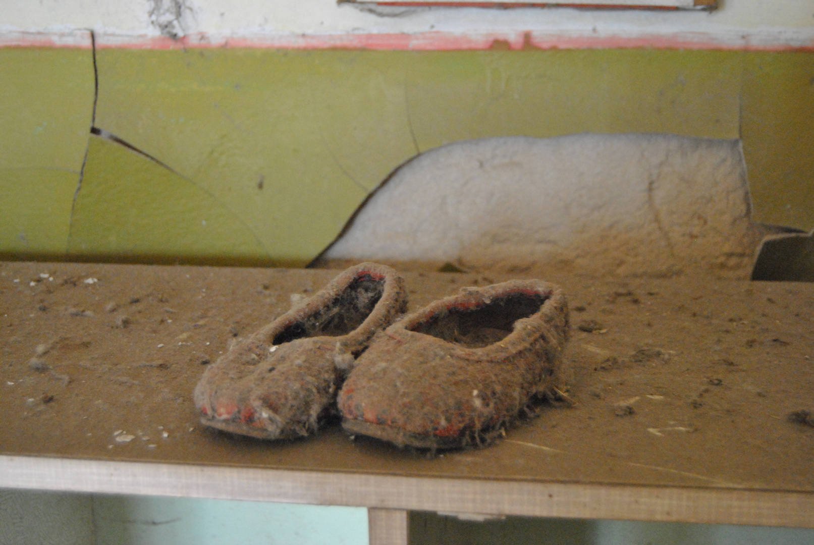 Kinderschuhe im Kindergarten Pripyat