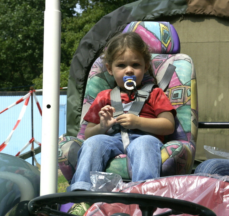 Kindersicherung auf dem Trecker