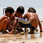 Kinderspiel am Strand