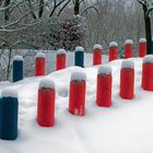 Kinderspielplatz im Winter