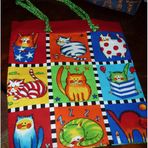 Kindertasche mit Katzenmotiven