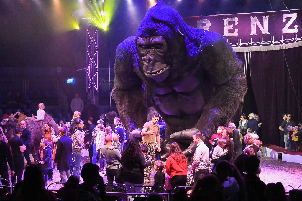 King Kong  im Zirkus Renz International