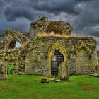 Kinloss Abbey in dark mood