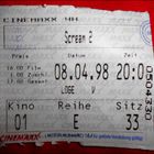 Kino Karte - Deutschlandpremiere von Scream 2 im Hamburger Cinemaxx