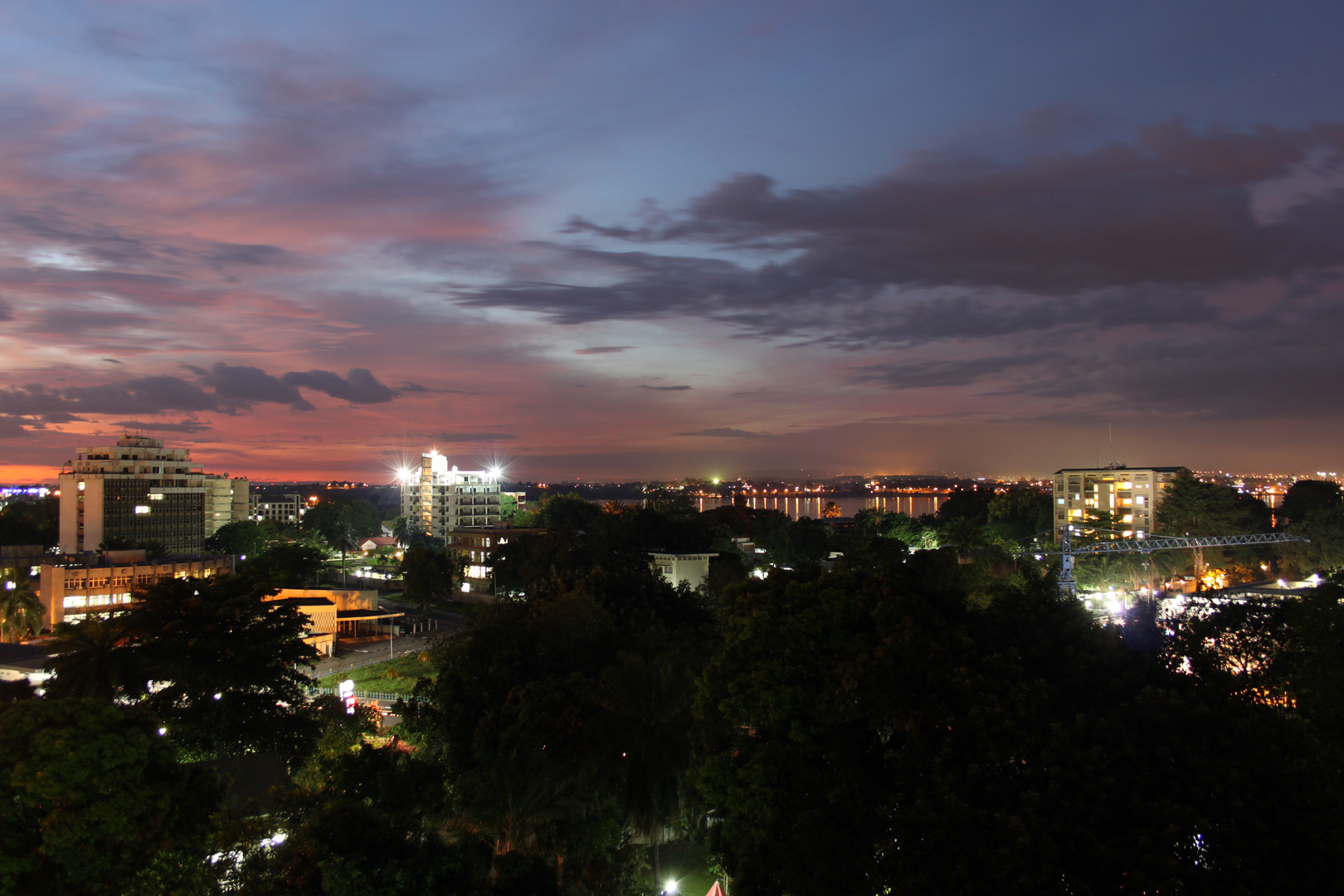 Kinshasa mit Blick nach Brazzaville