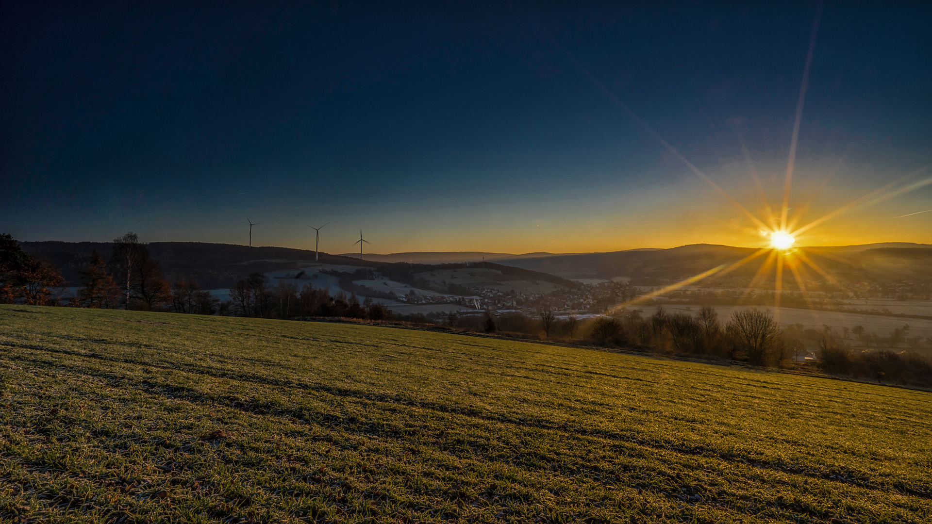 Kinzigaue Sonnenaufgang