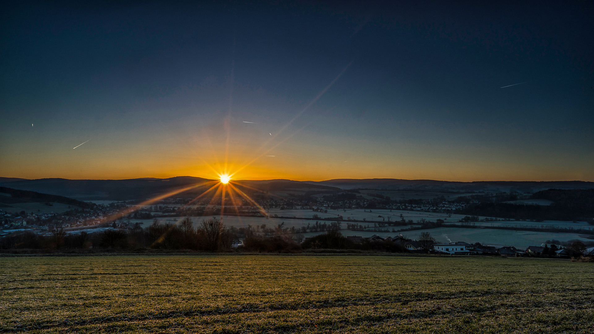 Kinzigaue Sonnenaufgang