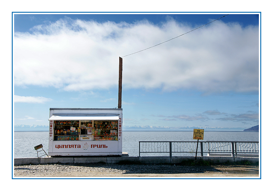 Kiosk am Baikalsee