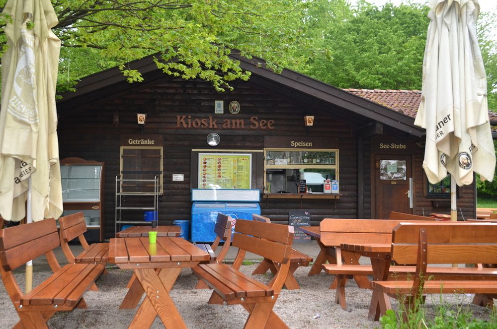 Kiosk am See Foto & Bild kiosk am germeringer see, motive Bilder auf
