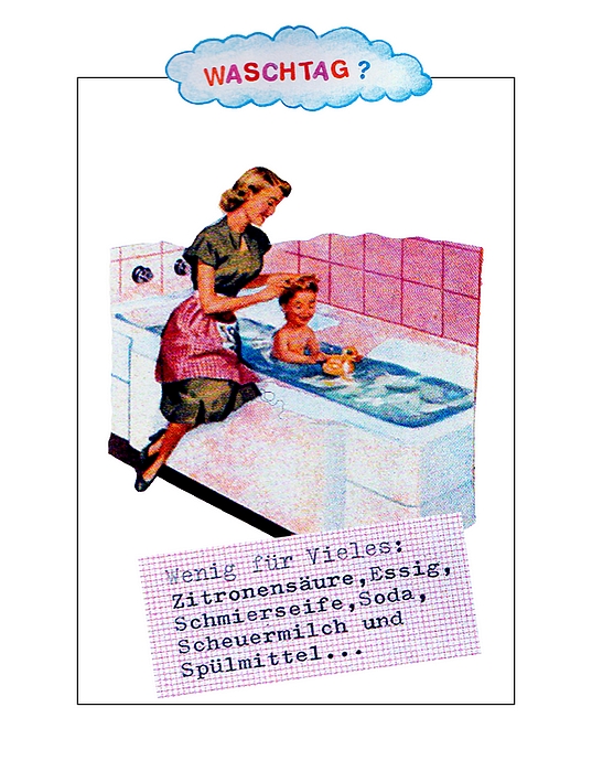 Kippst du Essig in die Wanne