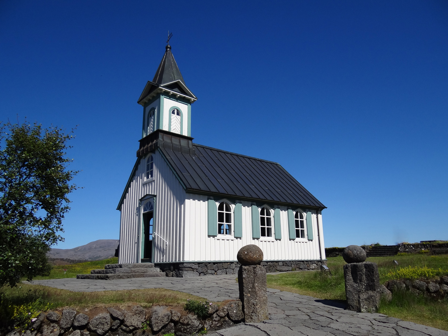 Kirche am Þingvellir in Island