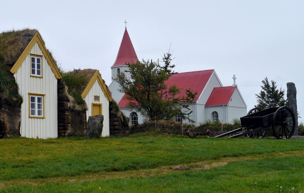 Kirche am Museumsdorf Glaumbär / Island
