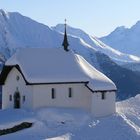 Kirche auf der Bettmeralp, Aletsch, Schweiz