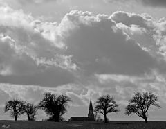 Kirche + Bäume