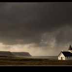 Kirche bei Breiðavik in den Westfjorden