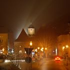 Kirche bei Nacht und Nebel