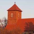 Kirche beim Sonnenaufgang..