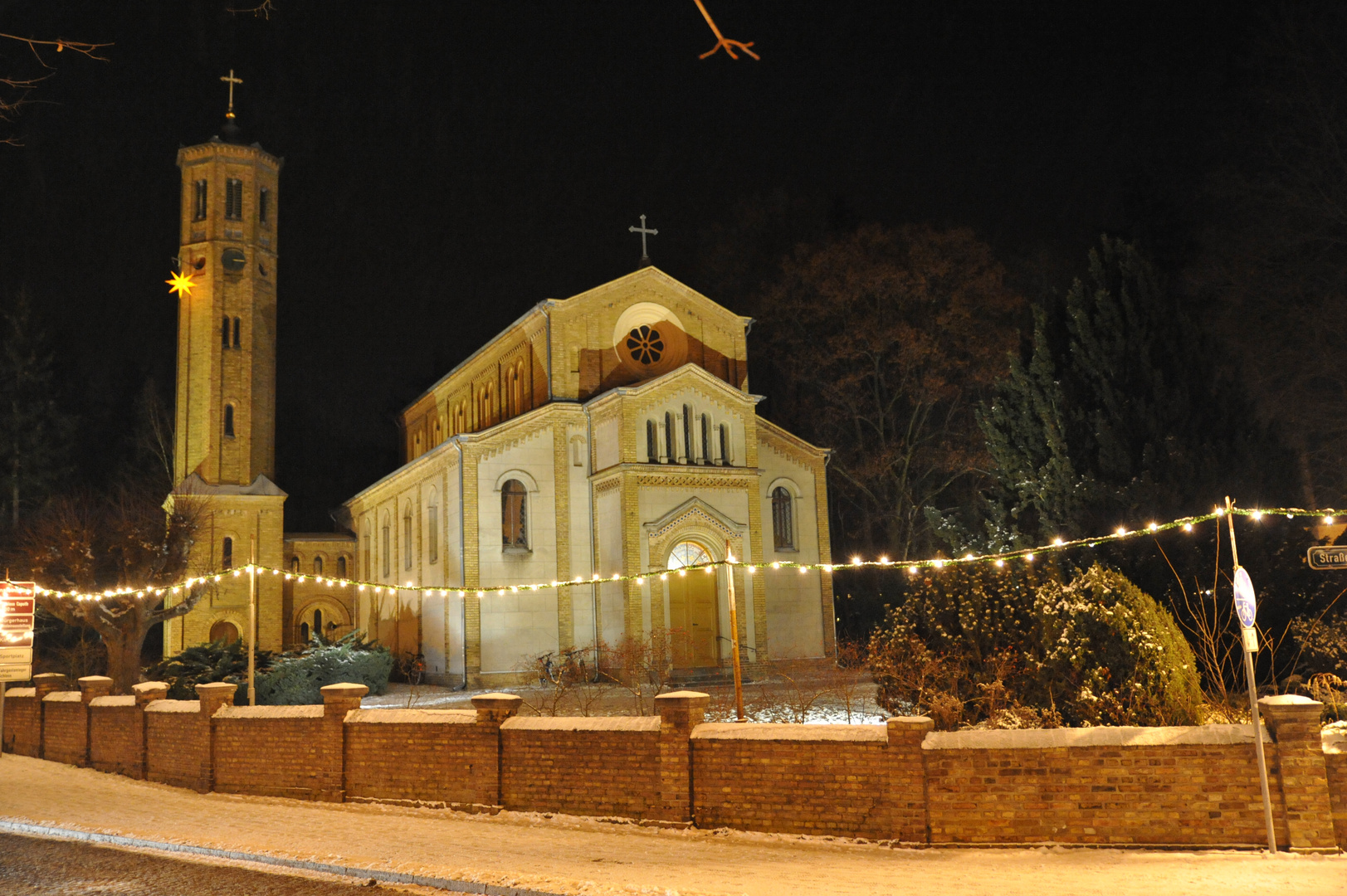 Kirche Caputh im Winter