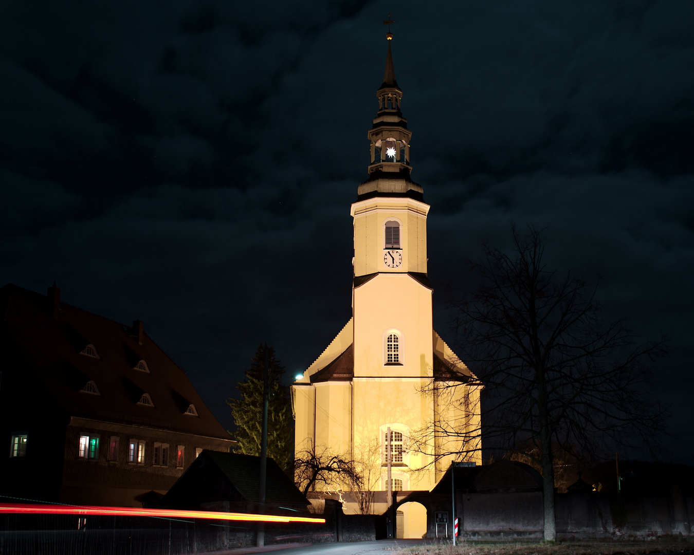 Kirche Eibau bei Nacht I