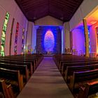 Kirche im LED Licht
