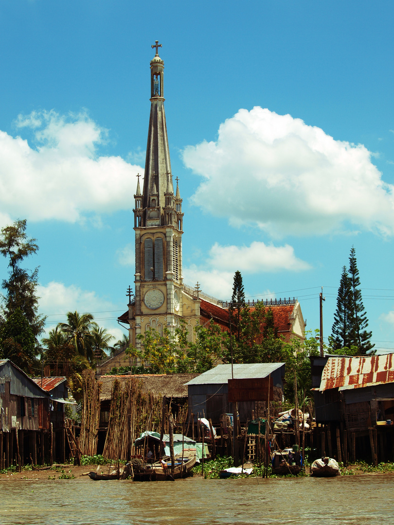 Kirche im Mekong Delta