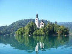 Kirche im See (Bleder See Slowenien)