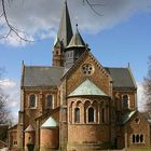 Kirche in Ankum nach einem Gewitter (Landkreis Osnabrück)