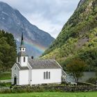 Kirche in Bakka am Nærøyfjord