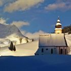 Kirche in Dienten am Hochkönig nach Neuschnee