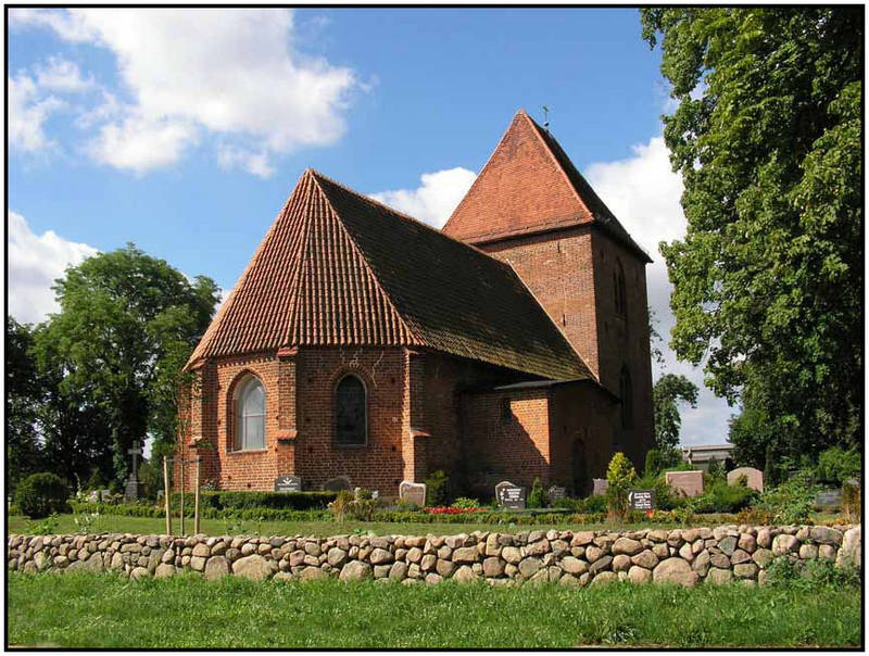 Kirche in Groß Brütz/Rückseite