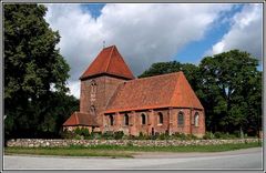 Kirche in Groß Brütz/Seitenansicht