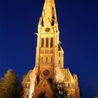 Kirche in Hagenburg bei Nacht