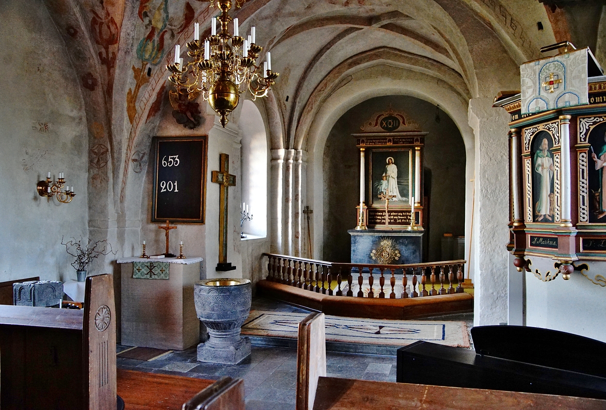 Kirche in Konga Südschweden, ca 1250