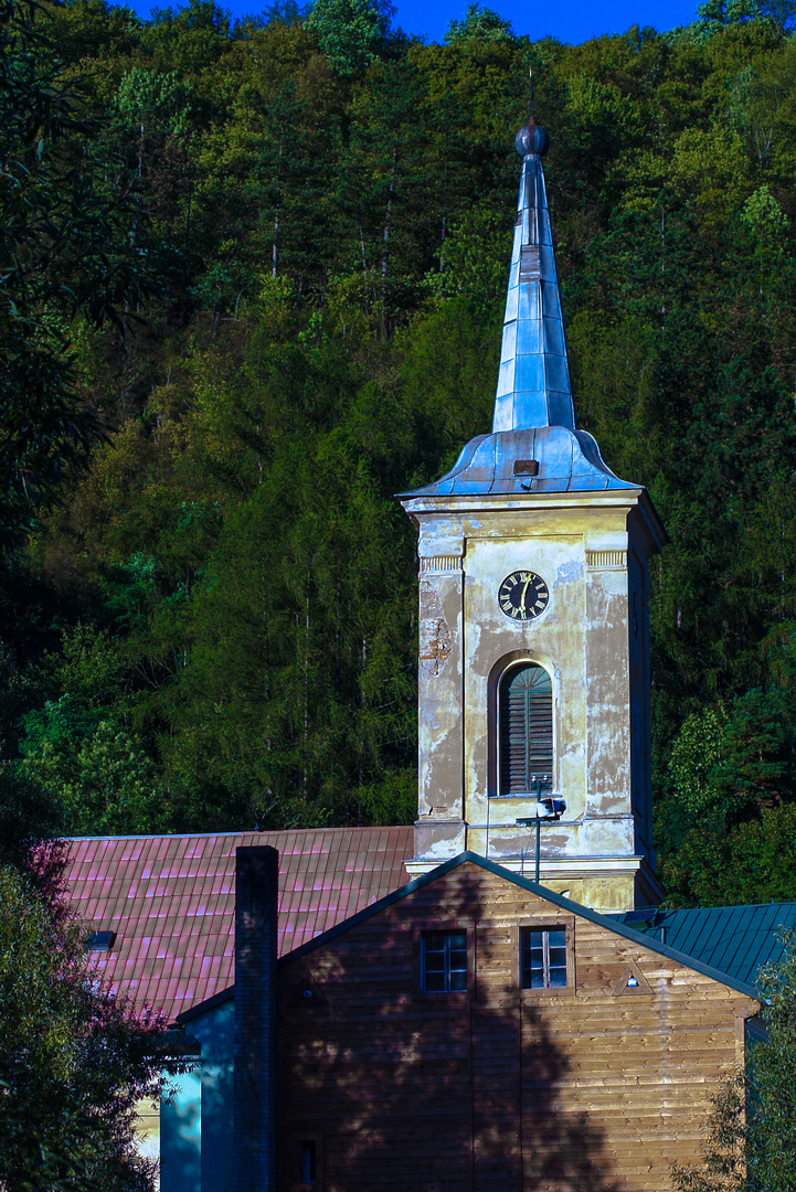 Kirche in Kyselka / Gieshübel - Sauerbrunn