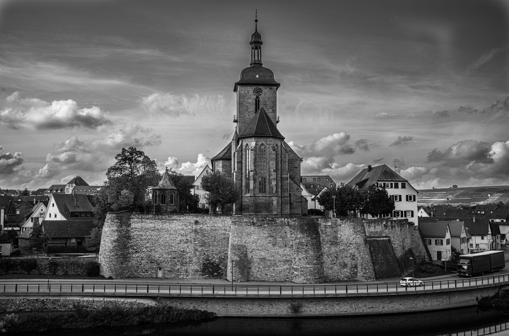 Kirche in Lauffen / Neckar (Zabergäu)