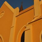 Kirche in Lüderitz im Abendlicht