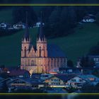 Kirche in meinem Heimatort - Pongauer Dom zur "Blauen Stunde"