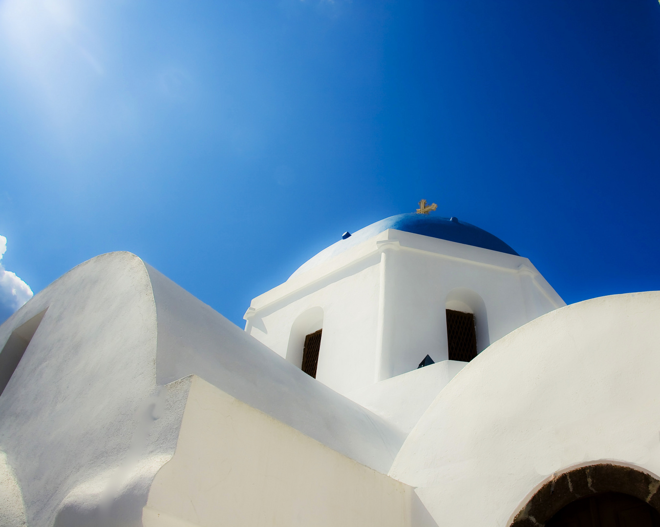 Kirche in Santorini (Farbe)