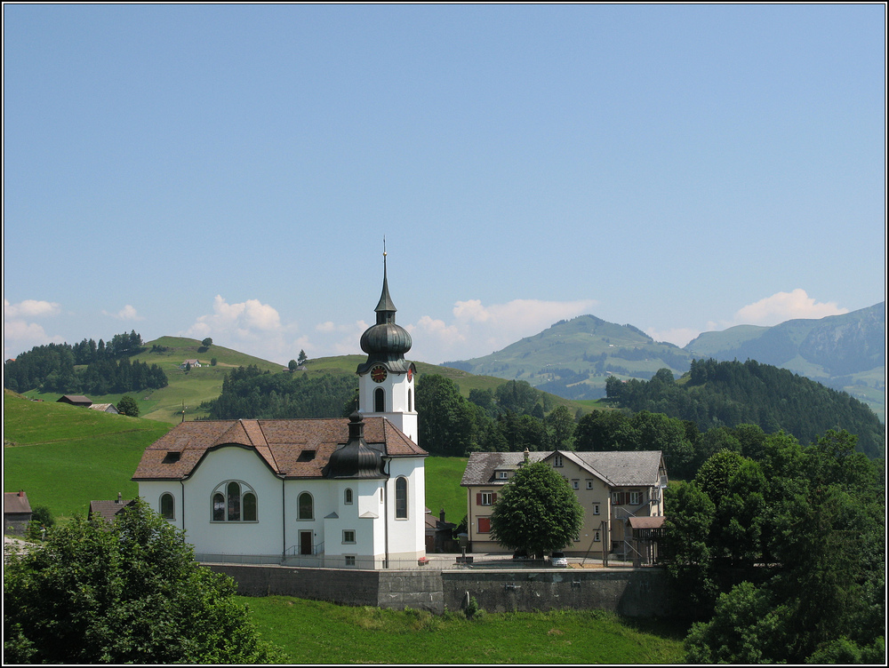 Kirche in Schlatt bei Haslen Kanton Appenzell IR