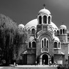 Kirche in Sofia kurz vor einem Gewitter