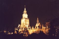 Kirche in Zutphen bei Nacht