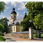 Kirche Langenbach, nördlich von Schneeberg