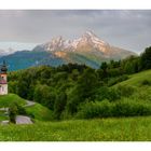 Kirche Maria Gern mit dem Watzmann